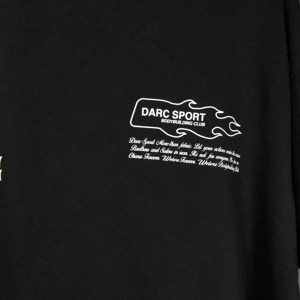 Darc Sport Bodybuilding Club MMXV NFGU Black T-Shirt Wolves Ohana Forever Medium - Picture 3 of 7